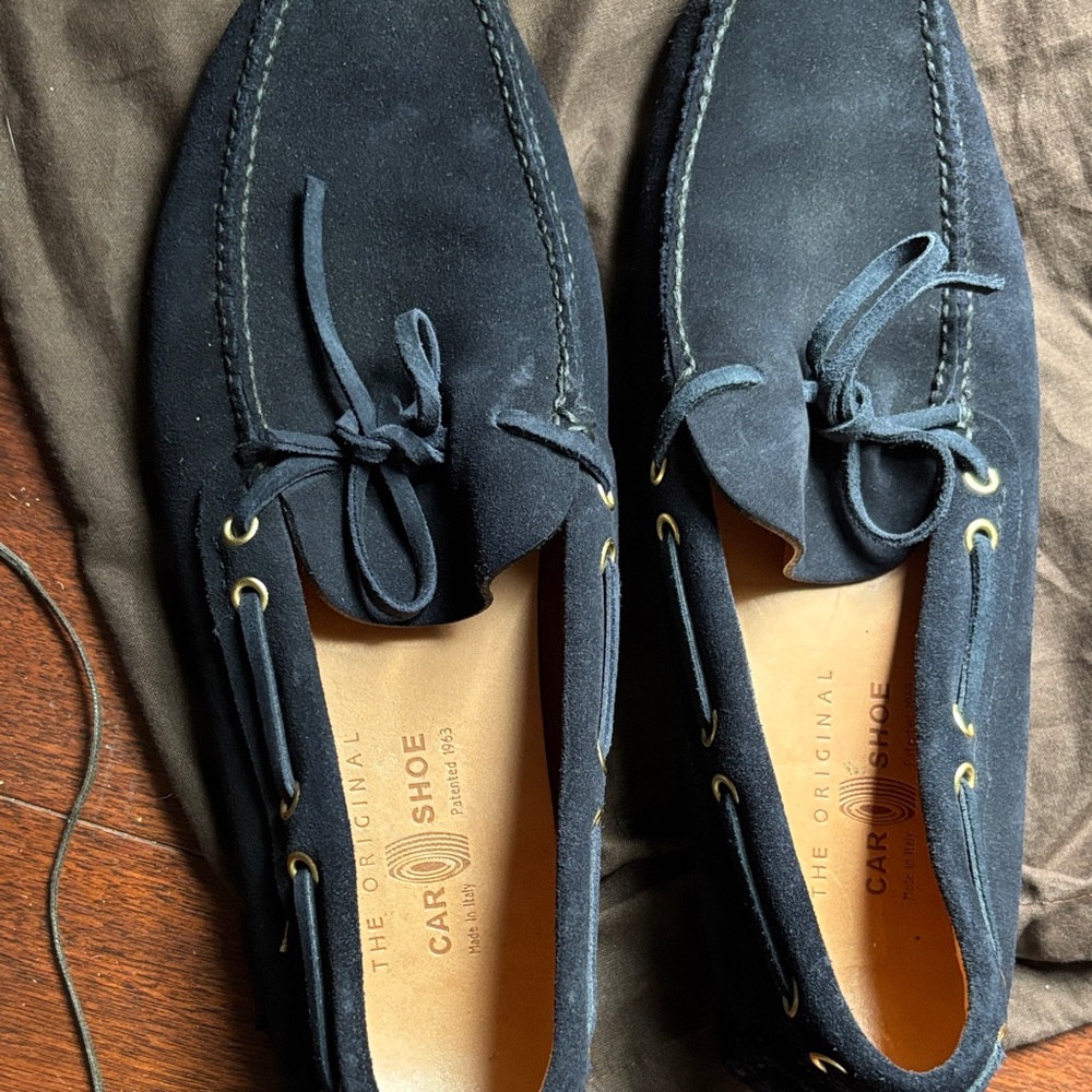 Men's Navy Boat Shoes